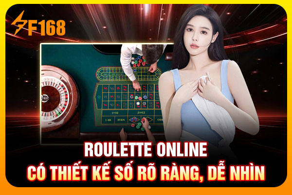 Roulette online có thiết kế số rõ ràng, dễ nhìn