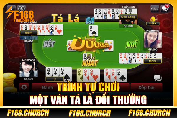 Trình tự chơi một ván tá lả đổi thưởng